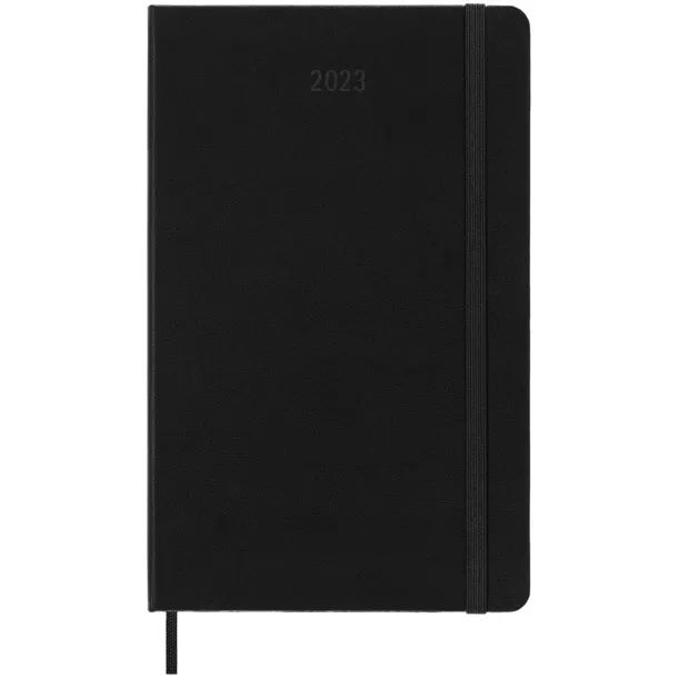Moleskine 12M weekly L hard cover planner - Moleskine Solid black