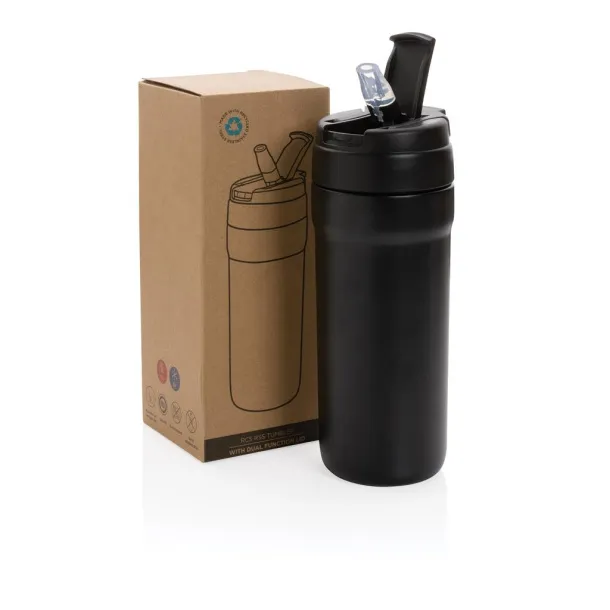  RCS RSS tumbler with dual function lid - XD Collection Black 