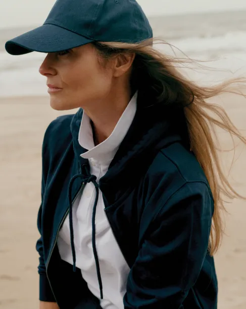  Iqoniq Abisko hoodie sa zatvaračem od recikliranog pamuka, 340 g/m² - iqoniq navy