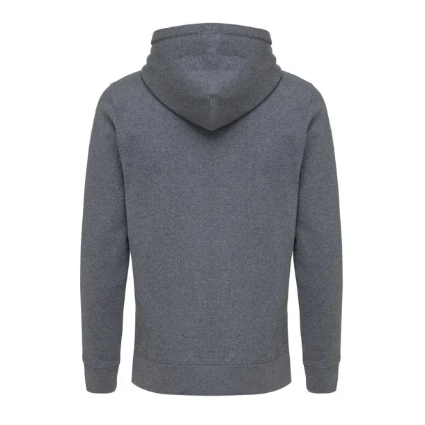  Iqoniq Abisko hoodie sa zatvaračem od recikliranog pamuka - iqoniq heather anthracite