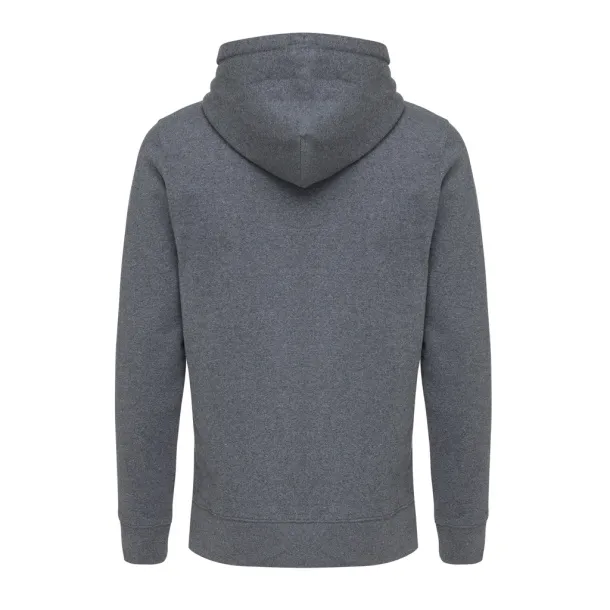  Iqoniq Abisko hoodie sa zatvaračem od recikliranog pamuka - iqoniq heather anthracite