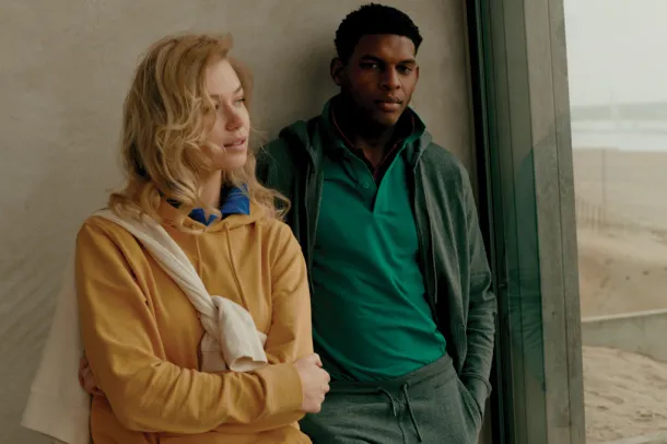  Iqoniq Abisko hoodie sa zatvaračem od recikliranog pamuka - iqoniq heather anthracite