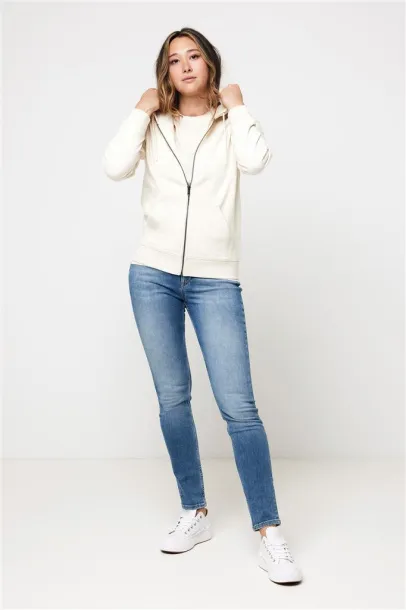  Iqoniq Abisko hoodie sa zatvaračem od recikliranog pamuka, 340 g/m² - iqoniq natural raw