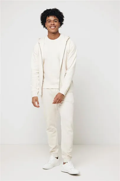  Iqoniq Abisko hoodie sa zatvaračem od recikliranog pamuka, 340 g/m² - iqoniq natural raw