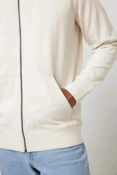  Iqoniq Abisko hoodie sa zatvaračem od recikliranog pamuka, 340 g/m² - iqoniq natural raw