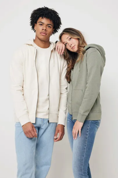  Iqoniq Abisko hoodie sa zatvaračem od recikliranog pamuka, 340 g/m² - iqoniq natural raw
