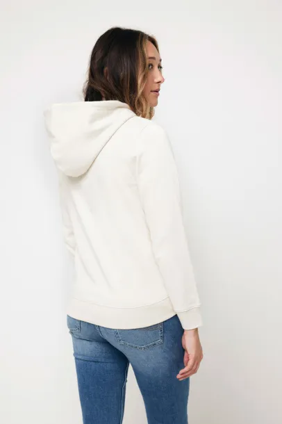  Iqoniq Abisko hoodie sa zatvaračem od recikliranog pamuka - iqoniq natural raw