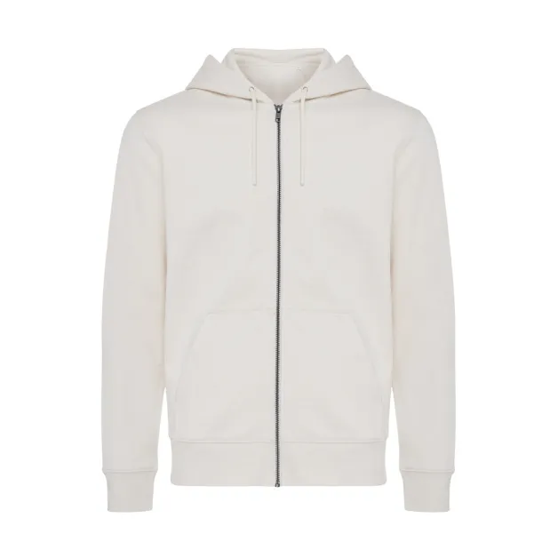  Iqoniq Abisko hoodie sa zatvaračem od recikliranog pamuka, 340 g/m² - iqoniq natural raw