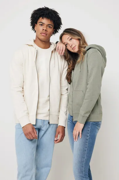  Iqoniq Abisko hoodie sa zatvaračem od recikliranog pamuka, 340 g/m² - iqoniq natural raw