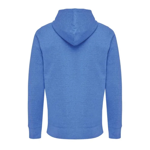  Iqoniq Abisko recycled cotton zip through hoodie - iqoniq heather blue