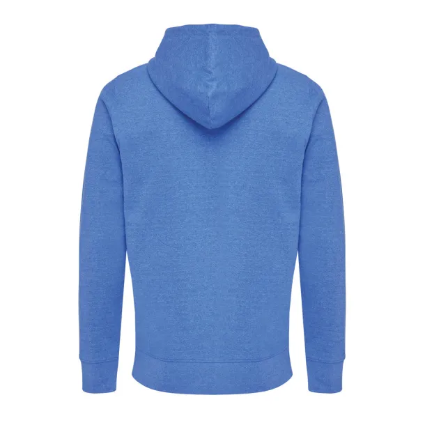  Iqoniq Abisko recycled cotton zip through hoodie - iqoniq heather blue