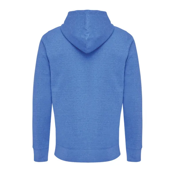  Iqoniq Abisko recycled cotton zip through hoodie - iqoniq heather blue