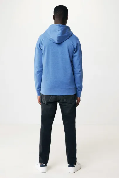  Iqoniq Abisko recycled cotton zip through hoodie - iqoniq heather blue