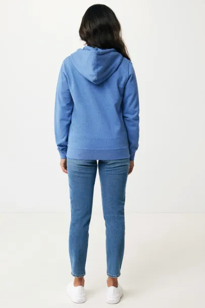  Iqoniq Abisko recycled cotton zip through hoodie - iqoniq heather blue