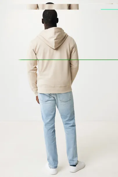  Iqoniq Abisko hoodie sa zatvaračem od recikliranog pamuka, 340 g/m² - iqoniq desert