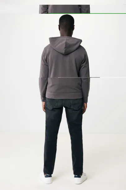  Iqoniq Abisko hoodie sa zatvaračem od recikliranog pamuka, 340 g/m² - iqoniq anthracite