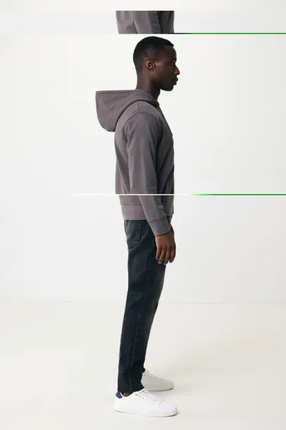  Iqoniq Abisko hoodie sa zatvaračem od recikliranog pamuka, 340 g/m² - iqoniq anthracite