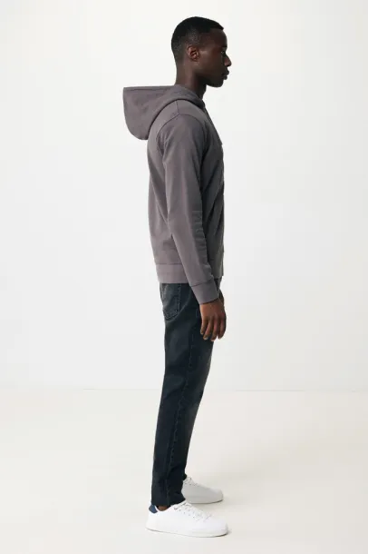  Iqoniq Abisko hoodie sa zatvaračem od recikliranog pamuka, 340 g/m² - iqoniq anthracite