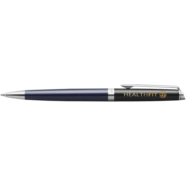 Hemisphere colour blocking ballpoint pen with palladium trim (blue ink) - Waterman Blue Crna