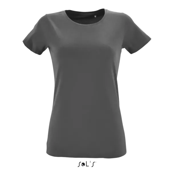 SOL'S REGENT FIT SOL'S REGENT FIT WOMEN ROUND COLLAR FITTED T-SHIRT - 150 g/m² - SOL'S Tamno siva