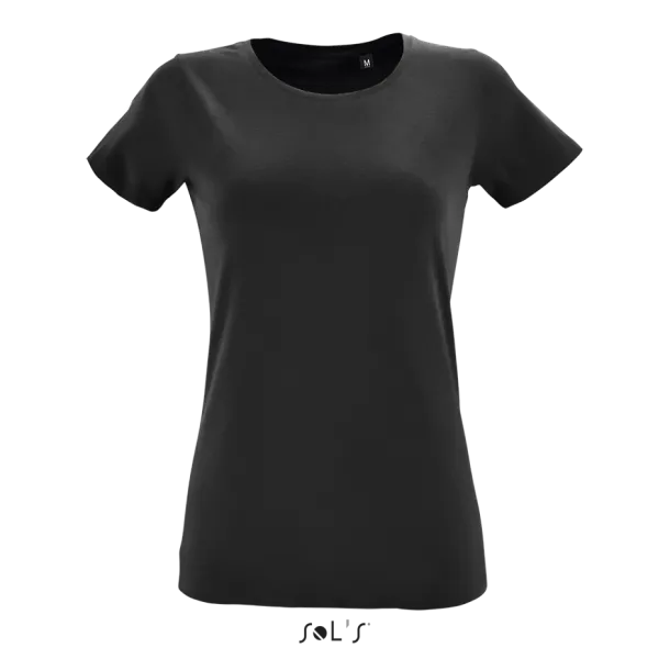 SOL'S REGENT FIT SOL'S REGENT FIT WOMEN ROUND COLLAR FITTED T-SHIRT - 150 g/m² - SOL'S Black