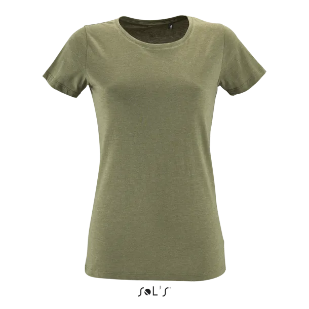 SOL'S REGENT FIT SOL'S REGENT FIT WOMEN ROUND COLLAR FITTED T-SHIRT - 150 g/m² - SOL'S Heather Khaki