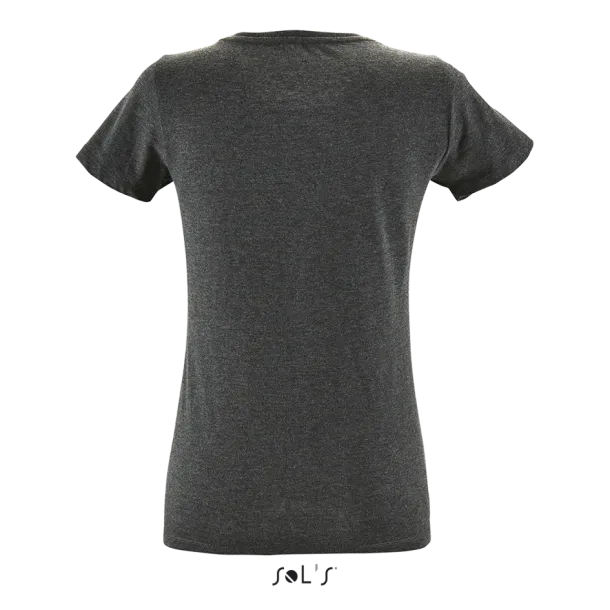 SOL'S REGENT FIT SOL'S REGENT FIT WOMEN ROUND COLLAR FITTED T-SHIRT - 150 g/m² - SOL'S Charcoal Melange