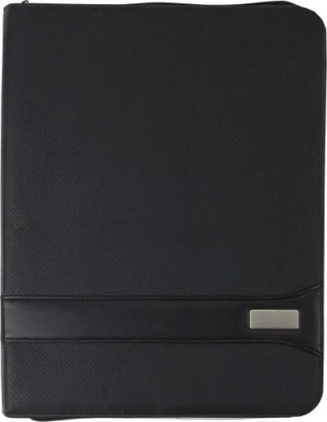  BYRON A4 PVC Zipped folder black