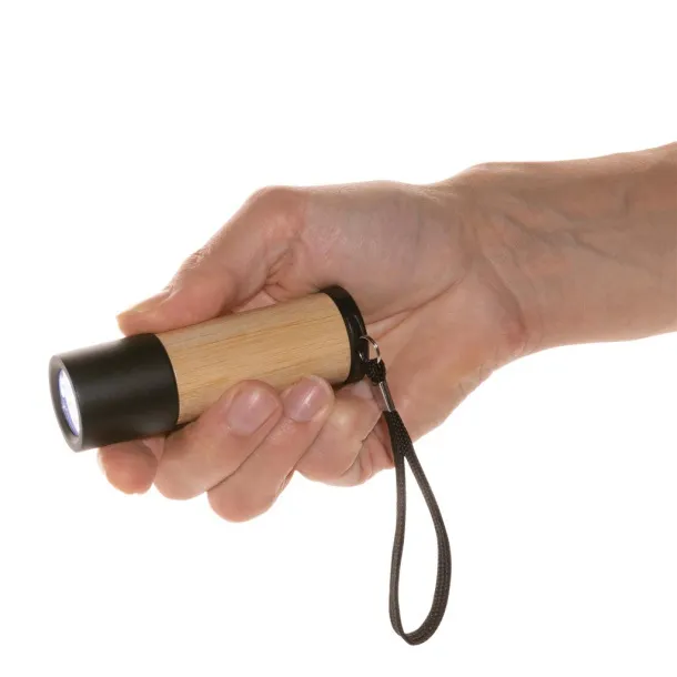  Bamboo and RCS recycled plastic torch - XD Collection Brown 