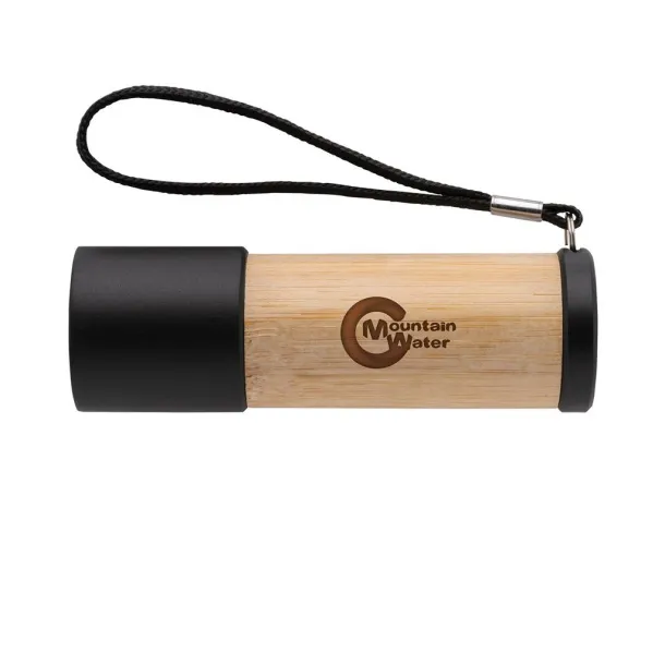  Bamboo and RCS recycled plastic torch - XD Collection Brown 