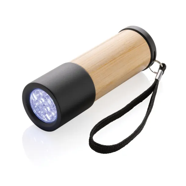  Bamboo and RCS recycled plastic torch - XD Collection Brown 