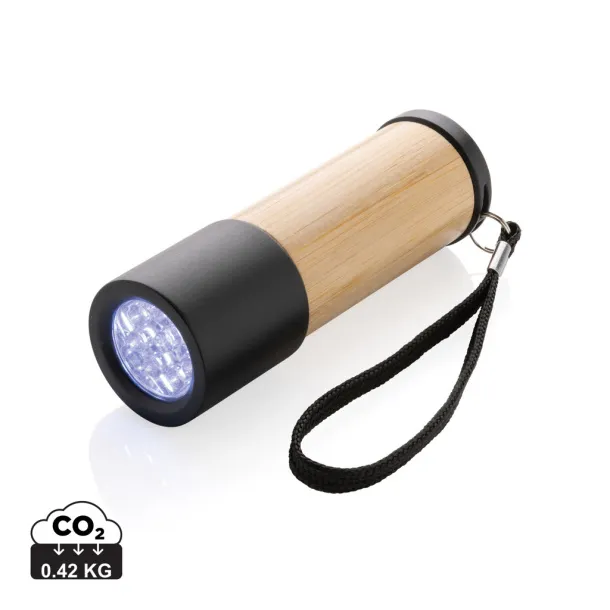  Bamboo and RCS recycled plastic torch - XD Collection Brown 