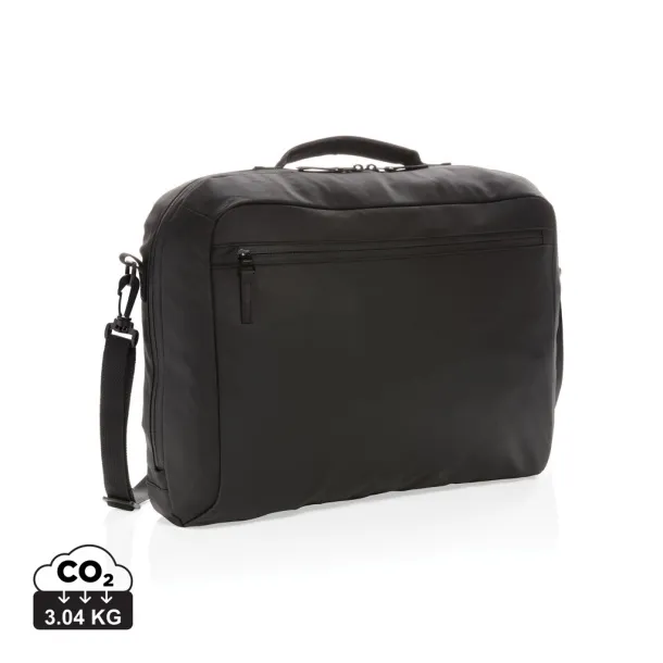  Fashion black 15.6" laptop bag PVC free - XD Collection Black 