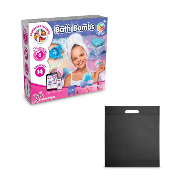 Bath Bombs Kit IV Educational toy supplied with a non-woven gift bag (80 g/m²) Black