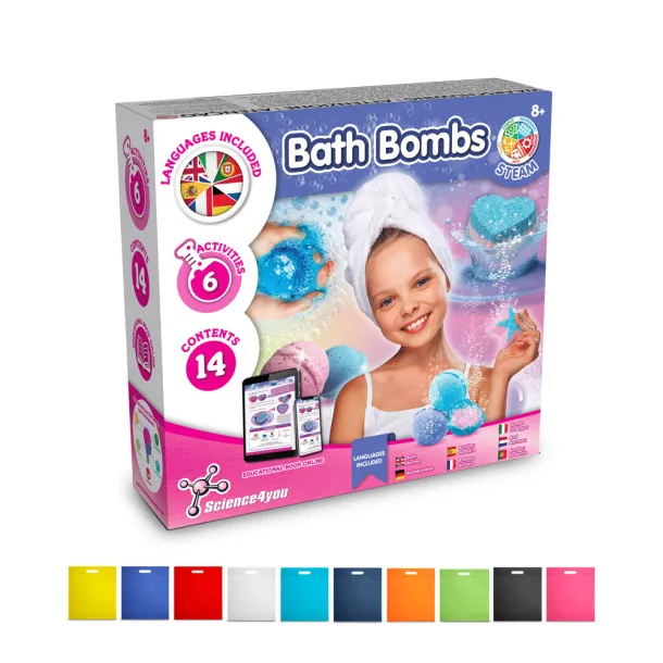 Bath Bombs Kit IV Educational toy supplied with a non-woven gift bag (80 g/m²)