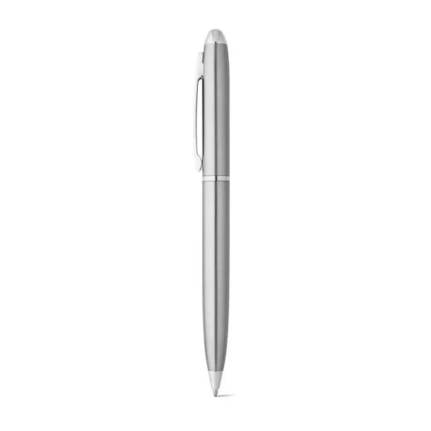 CHRIS 53% recycled stainless steel ballpoint pen with clip Satin silver