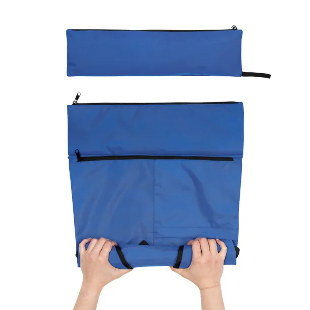  Dillon AWARE™ RPET lighweight foldable backpack - XD Collection Kraljevski plava