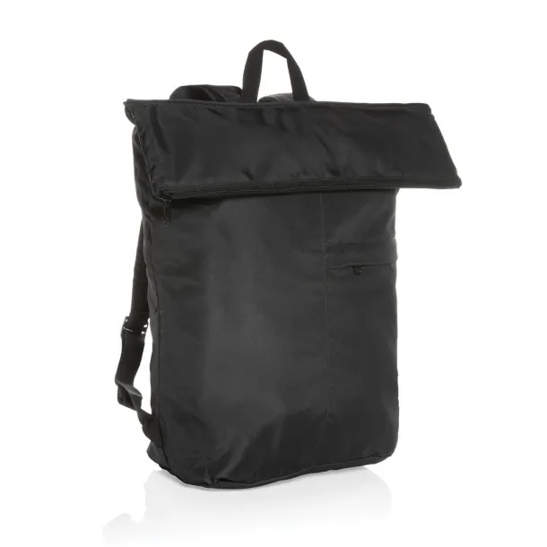  Dillon AWARE™ RPET lighweight foldable backpack - XD Collection Black 