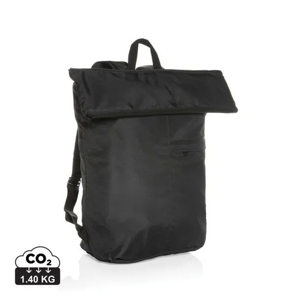  Dillon AWARE™ RPET lighweight foldable backpack - XD Collection Black 