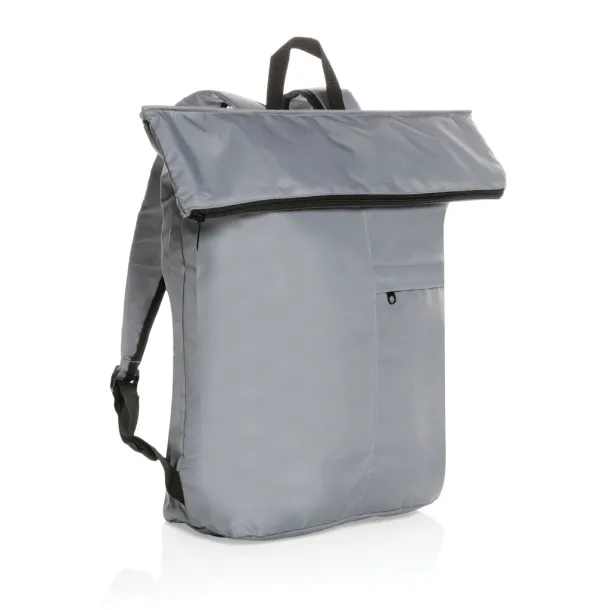  Dillon AWARE™ RPET lighweight foldable backpack - XD Collection Siva