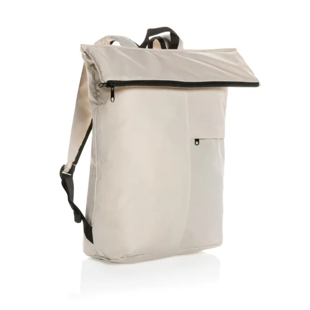  Dillon AWARE™ RPET lighweight foldable backpack - XD Collection off white