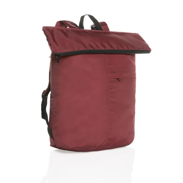  Dillon AWARE™ RPET lighweight foldable backpack - XD Collection Red 