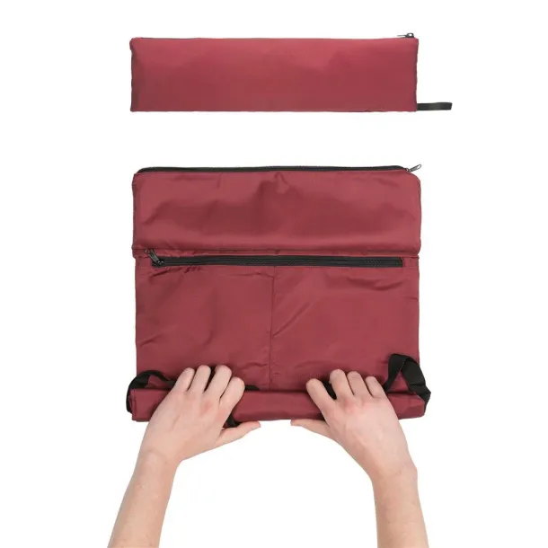  Dillon AWARE™ RPET lighweight foldable backpack - XD Collection Red 