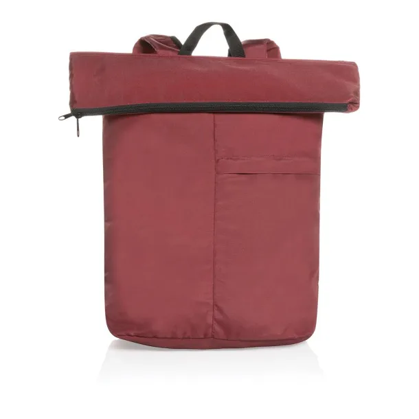  Dillon AWARE™ RPET lighweight foldable backpack - XD Collection Red 