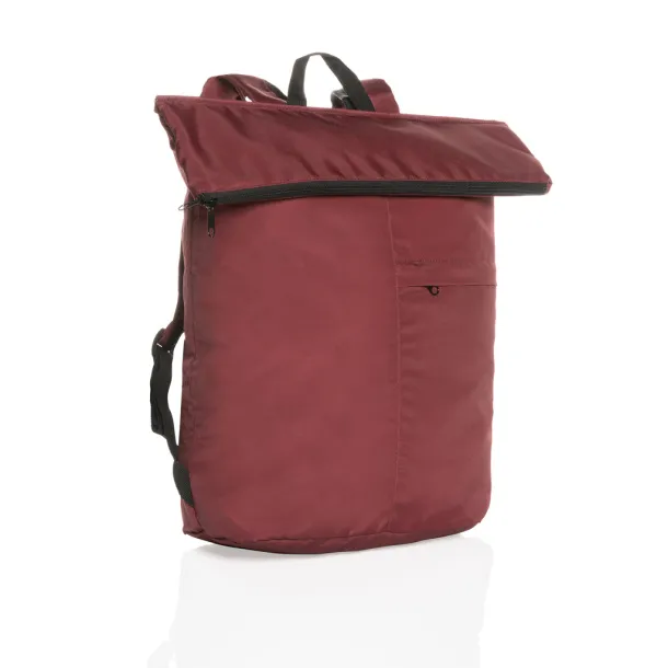  Dillon AWARE™ RPET lighweight foldable backpack - XD Collection Crvena