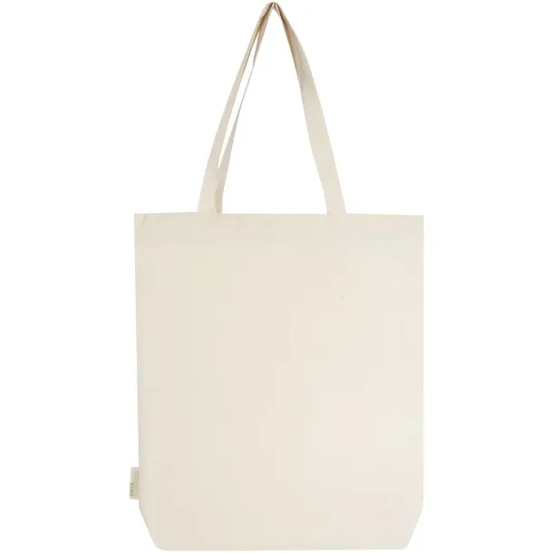 Orissa 180 g/m² organic wide bottom tote bag 11L Natural