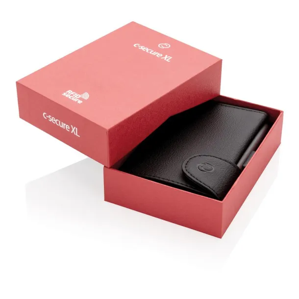  C-Secure XL RFID card holder & wallet Black