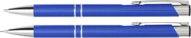 Zahir Aluminium writing set  cobalt blue