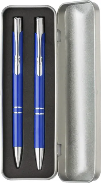 Zahir Aluminium writing set  cobalt blue