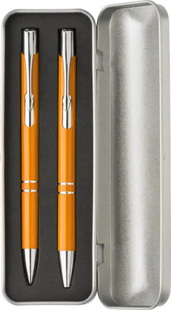 Zahir Aluminium writing set  orange